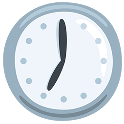 7時 as rendered by Messenger
