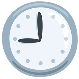 nine o’clock as rendered by Messenger