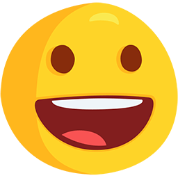 grinning face as rendered by Messenger