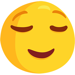 ほっとした顔 as rendered by Messenger