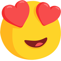 Smiling Face with Heart-Eyes, the design in this release