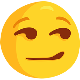 Smirking Face as drawn by Messenger in 1.0