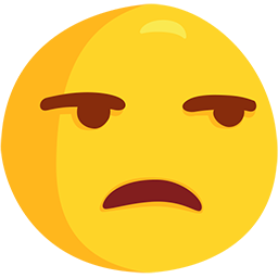 faccina contrariata as rendered by Messenger