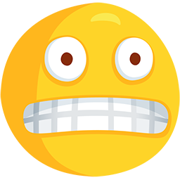 Grimassen schneidendes Gesicht as rendered by Messenger