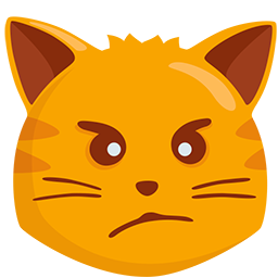 schmollende Katze as rendered by Messenger