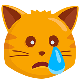 وجه قطة يبكي as drawn by Messenger in 1.0
