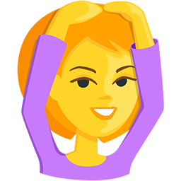 person gesturing OK as rendered by Messenger