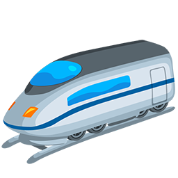 high-speed train as rendered by Messenger