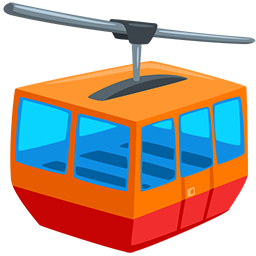 mountain cableway as rendered by Messenger