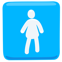 women’s room as rendered by Messenger