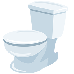 toilet as rendered by Messenger