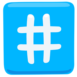 Keycap: # as drawn by Messenger in 1.0