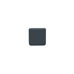 black small square as rendered by Messenger