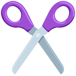 scissors as rendered by Messenger