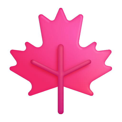 Maple Leaf as drawn by Microsoft 3D Fluent in Fluent 15.0