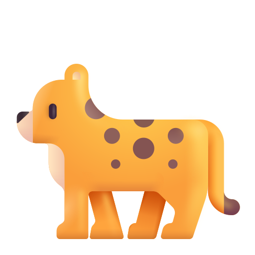 Leopard as drawn by Microsoft 3D Fluent in Fluent 15.0