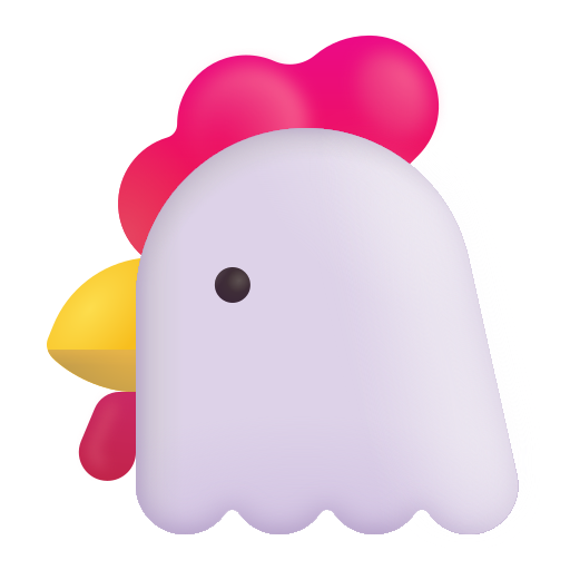 Chicken as drawn by Microsoft 3D Fluent in Fluent 15.0