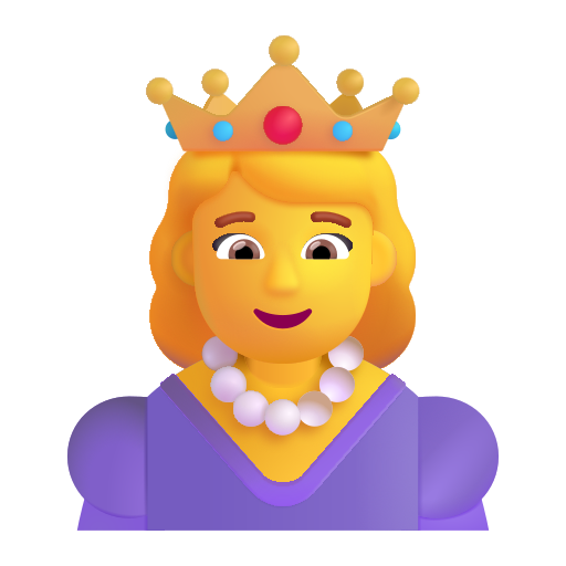 Princess as drawn by Microsoft 3D Fluent in Fluent 15.0