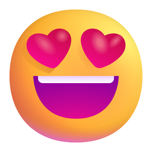 Smiling Face with Heart-Eyes, the previous design