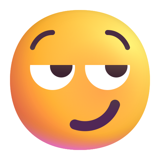 Smirking Face, the previous design