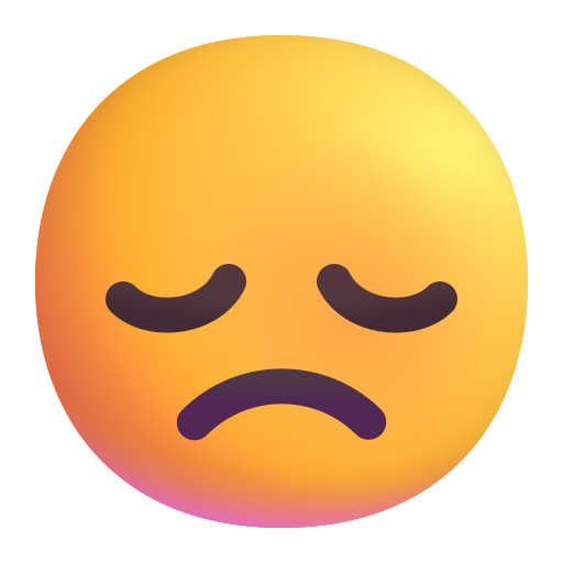 Disappointed Face as drawn by Microsoft 3D Fluent in Fluent 15.0