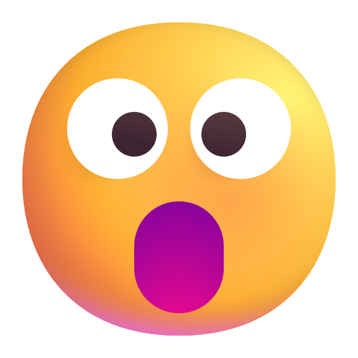 Face with Open Mouth, the previous design