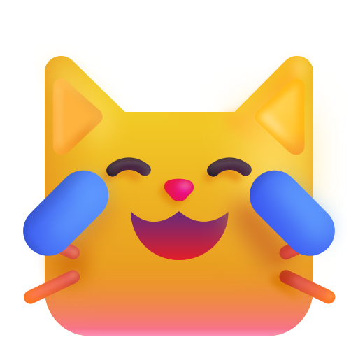 Cat with Tears of Joy, the previous design