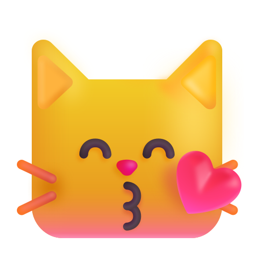 Kissing Cat, the previous design