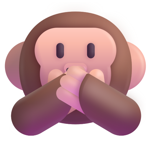 Speak-No-Evil Monkey as drawn by Microsoft 3D Fluent in Fluent 15.0