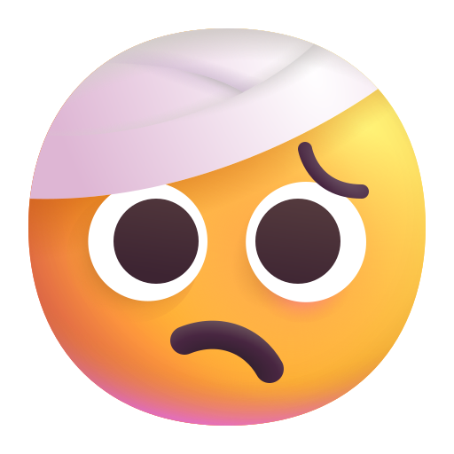Face with Head-Bandage, the previous design