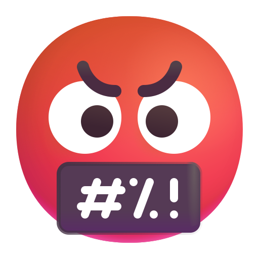 Face with Symbols on Mouth, the previous design
