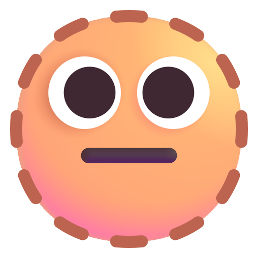 Dotted Line Face, the previous design
