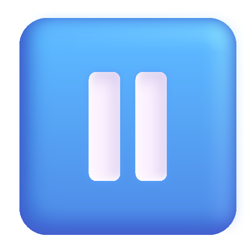 Pause Button as drawn by Microsoft 3D Fluent in Fluent 15.0