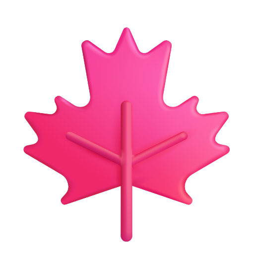 Maple Leaf as drawn by Microsoft 3D Fluent in Fluent 15.1