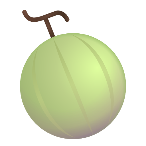 Melon as drawn by Microsoft 3D Fluent in Fluent 15.1