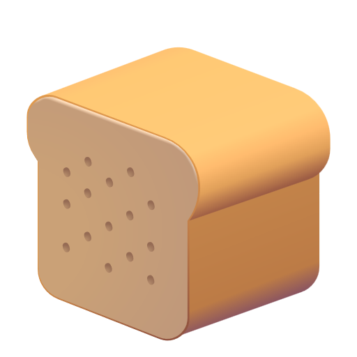 Bread as drawn by Microsoft 3D Fluent in Fluent 15.1