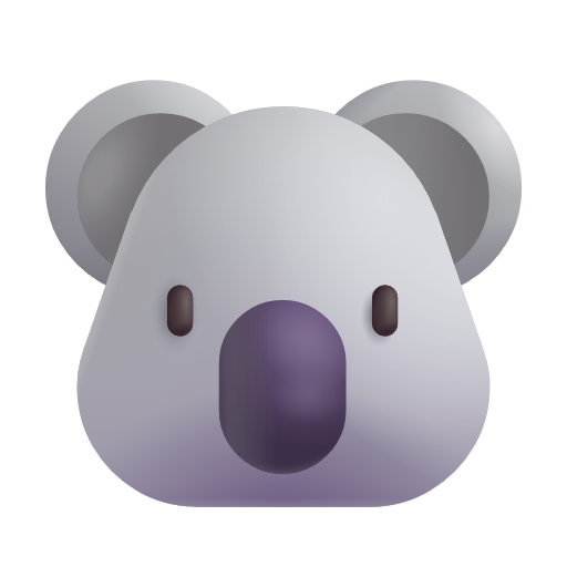 Koala as drawn by Microsoft 3D Fluent in Fluent 15.1