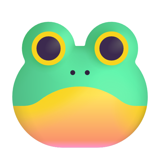 Frog as drawn by Microsoft 3D Fluent in Fluent 15.1