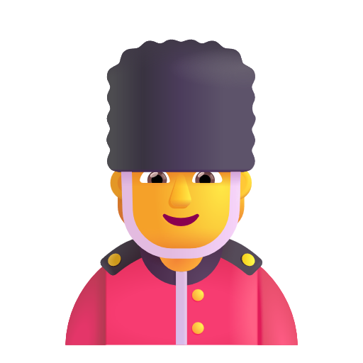 Guard as drawn by Microsoft 3D Fluent in Fluent 15.1