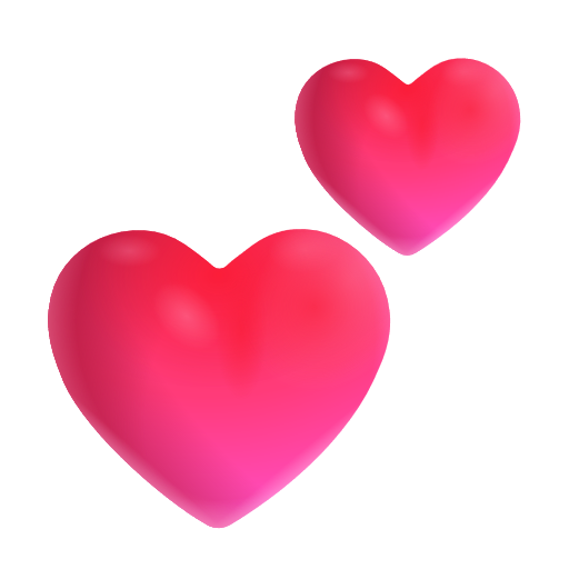 Two Hearts as drawn by Microsoft 3D Fluent in Fluent 15.1