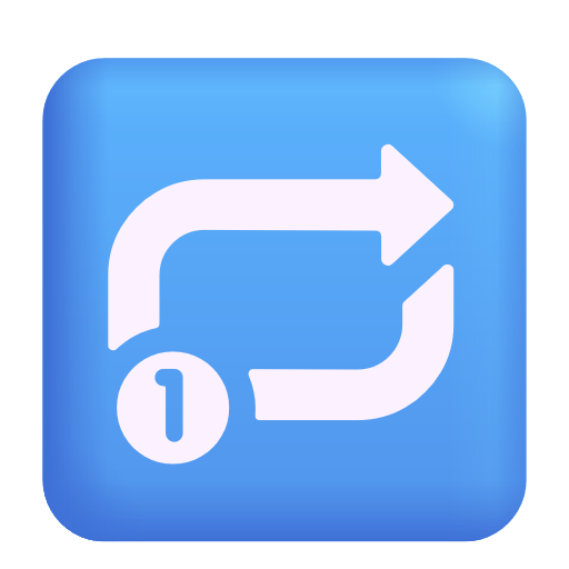 Repeat Single Button as drawn by Microsoft 3D Fluent in Fluent 15.1