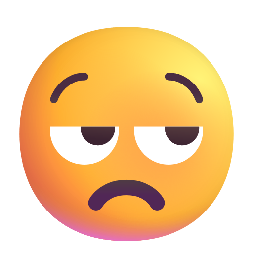 Unamused Face as drawn by Microsoft 3D Fluent in Fluent 15.1