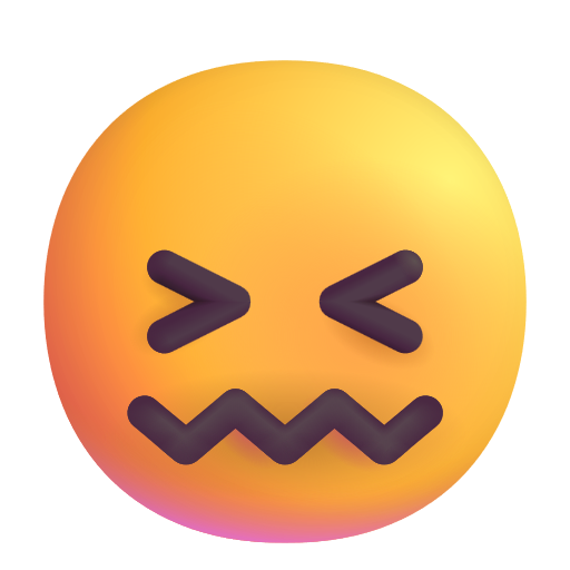Confounded Face as drawn by Microsoft 3D Fluent in Fluent 15.1