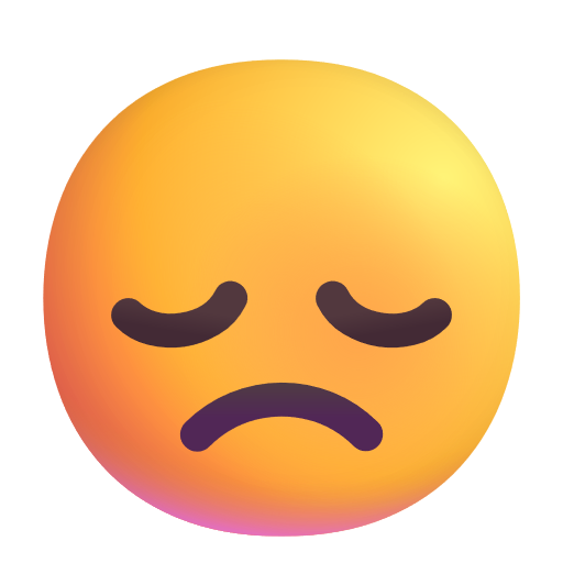 Disappointed Face as drawn by Microsoft 3D Fluent in Fluent 15.1