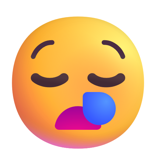Sleepy Face as drawn by Microsoft 3D Fluent in Fluent 15.1