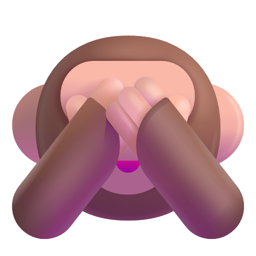 See-No-Evil Monkey as drawn by Microsoft 3D Fluent in Fluent 15.1