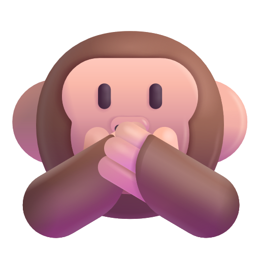 Speak-No-Evil Monkey as drawn by Microsoft 3D Fluent in Fluent 15.1