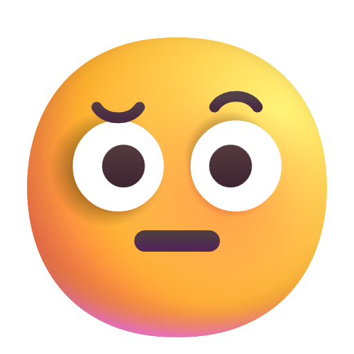 Face with Raised Eyebrow, the design in this release
