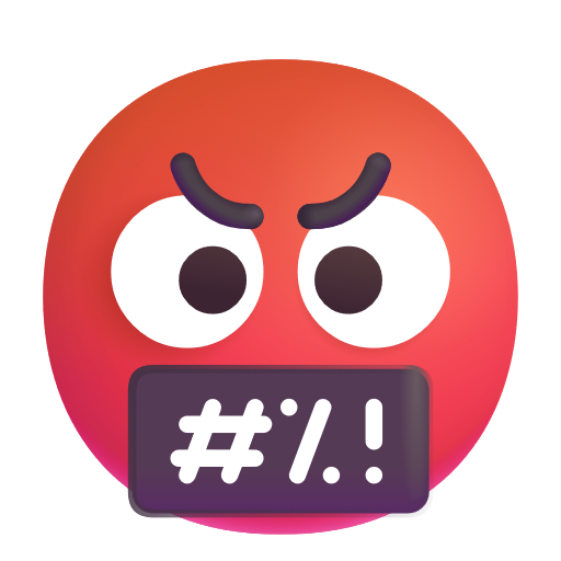 Face with Symbols on Mouth, the design in this release