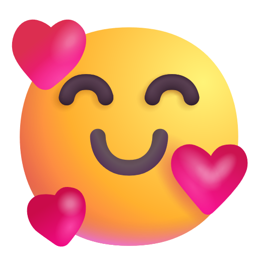 Smiling Face with Hearts, the design in this release